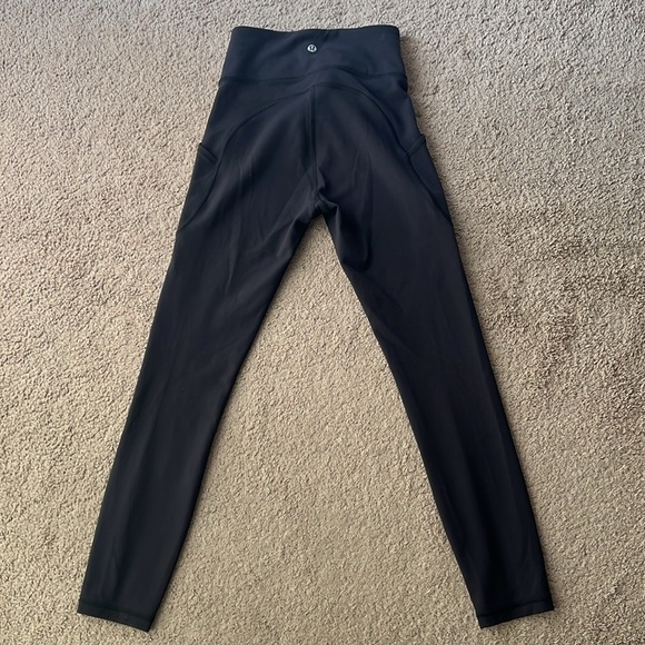 Lululemon Invigorate High-Rise Tight 25" Black Pockets - Picture 6 of 12
